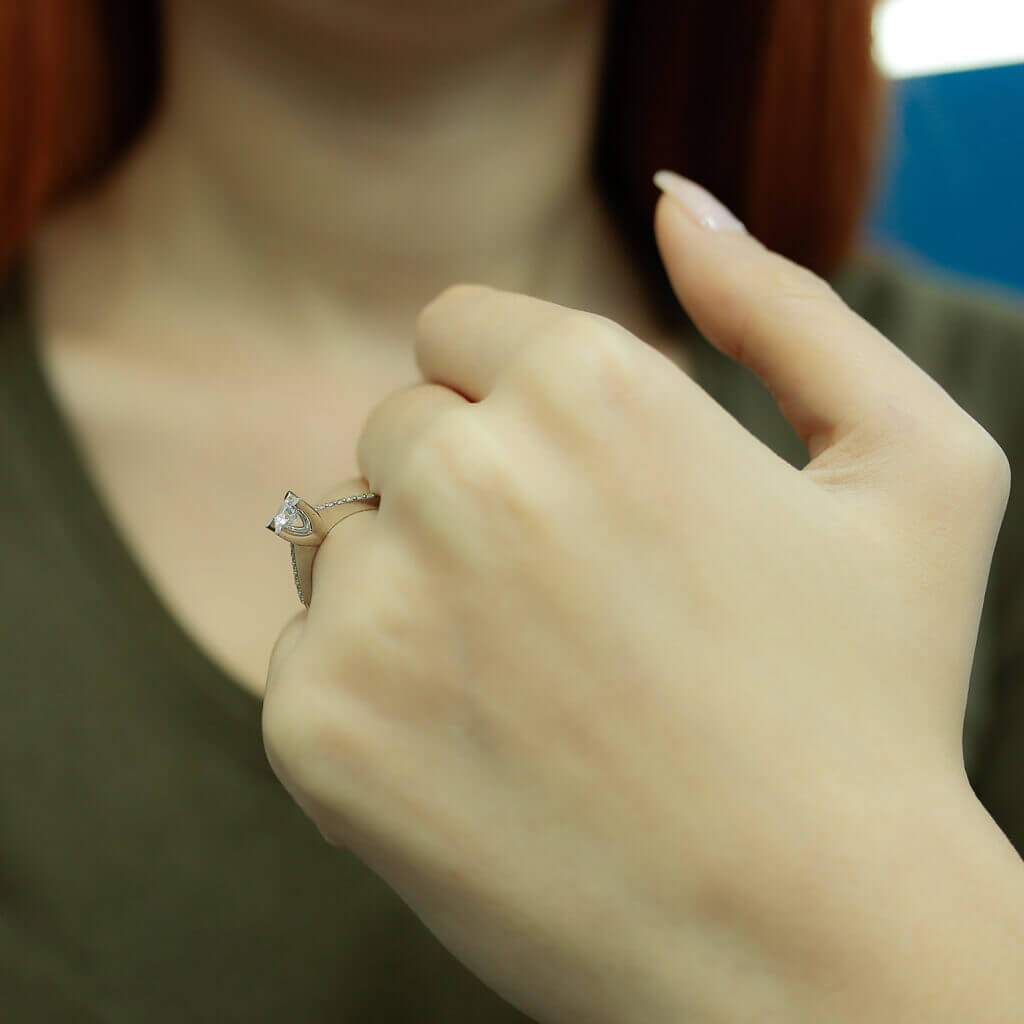 Total 0.50 Carat Diamond Solitaire Ring