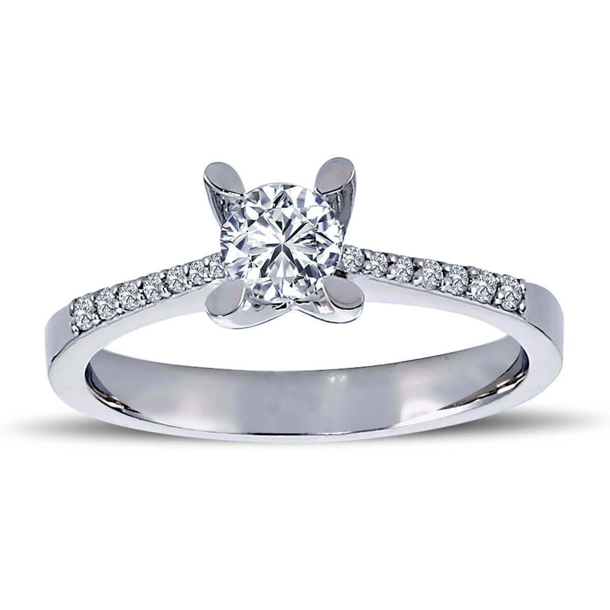 Total 0.50 Carat Diamond Solitaire Ring