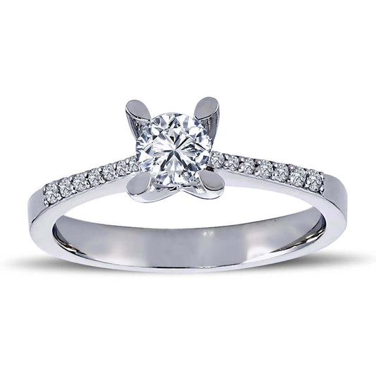 Total 0.50 Carat Diamond Solitaire Ring