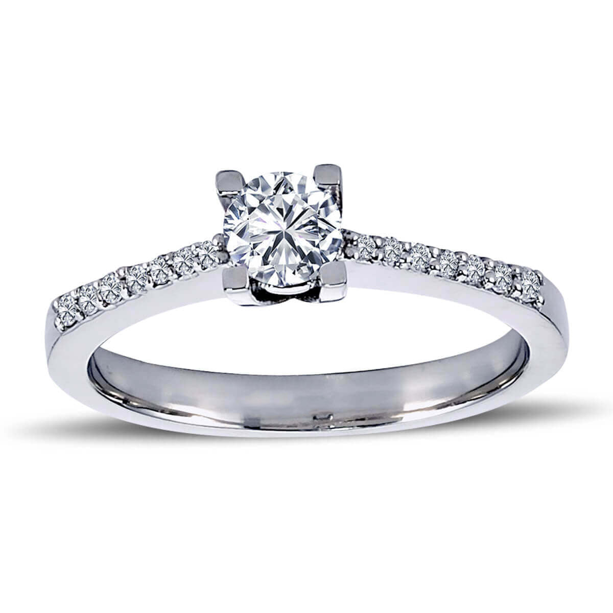 Total 0.45 Carat Diamond Solitaire Ring