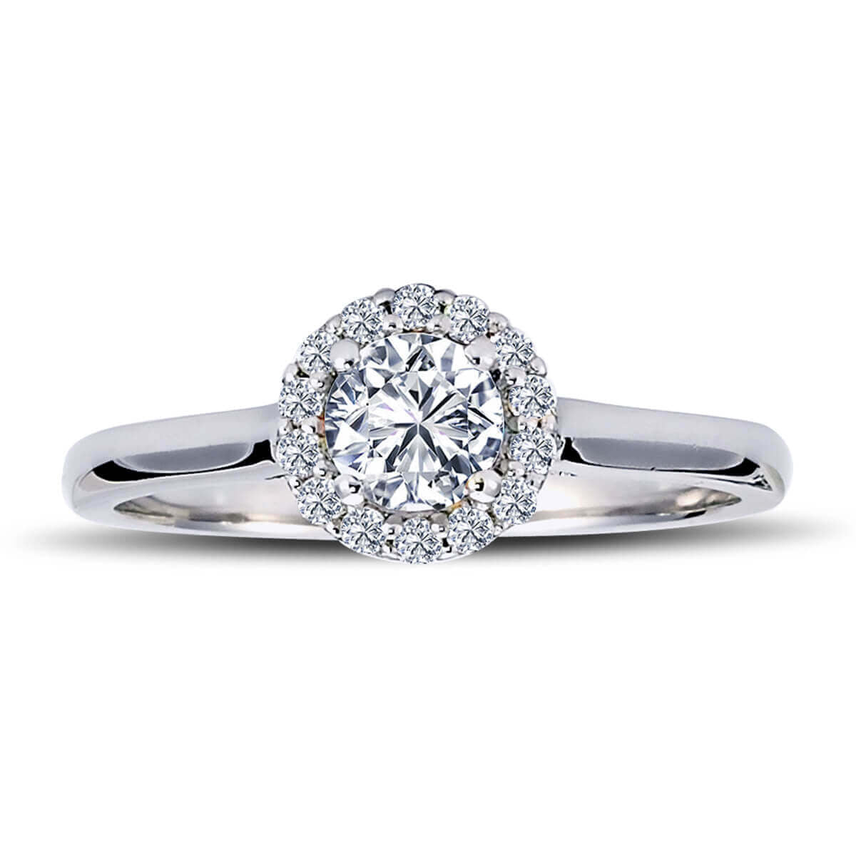 Total 0.55 Carat Diamond Solitaire Ring