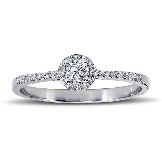 Total 0.30 Carat Diamond Solitaire Ring