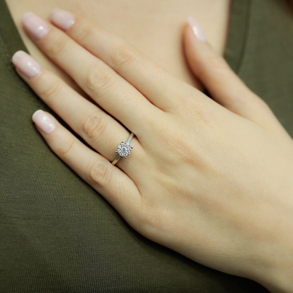1 Carat Solitaire Look Diamond Ring