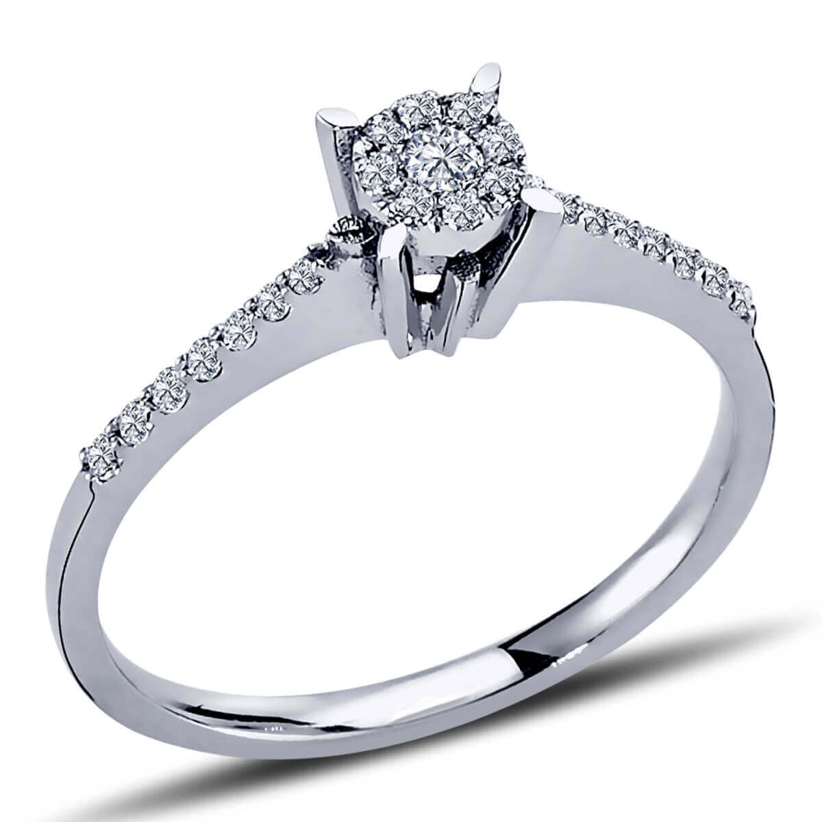 0.30 Carat Solid Look Diamond Ring