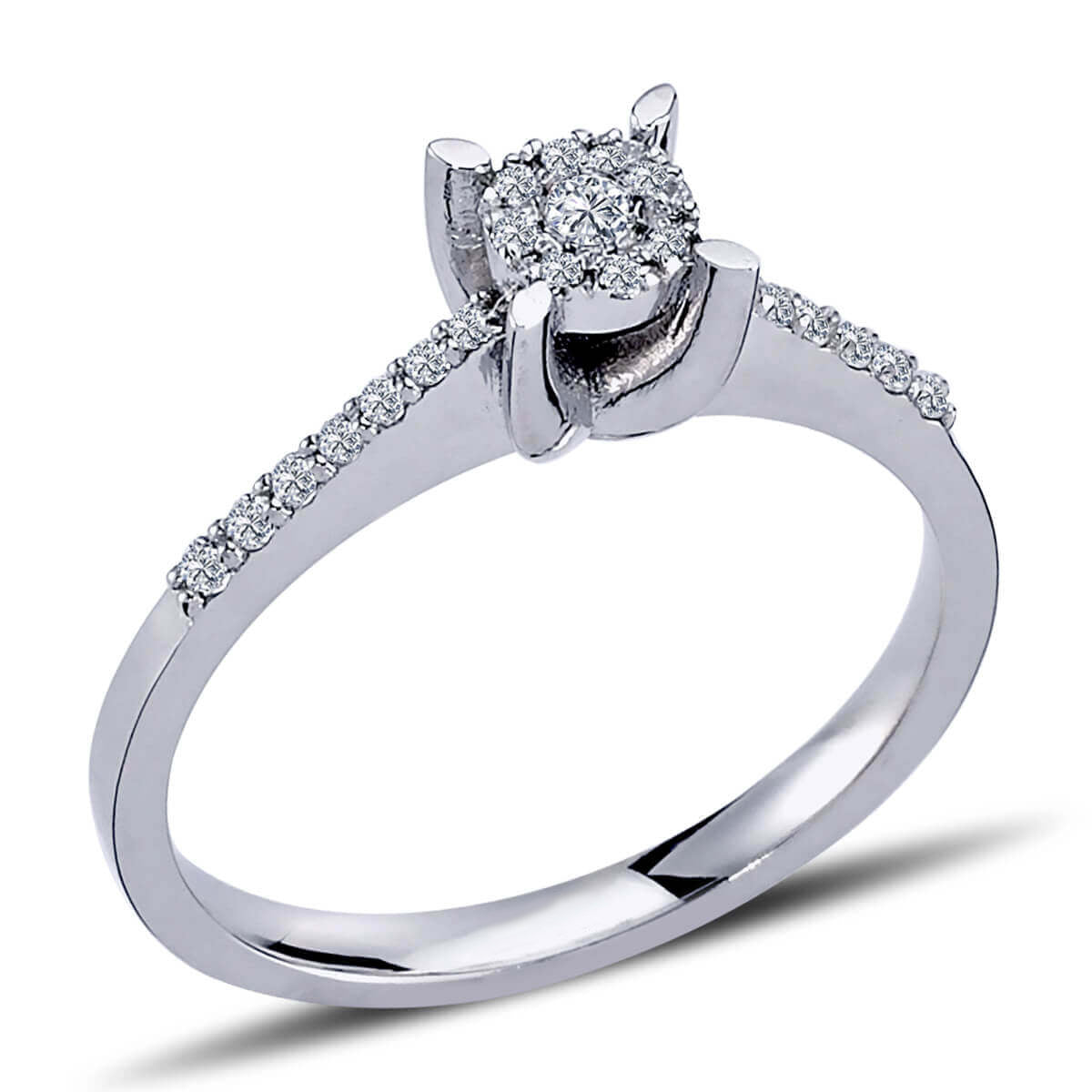 0.30 Carat Solid Look Diamond Ring