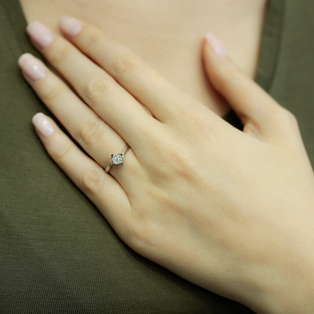 0.30 Carat Solitaire Look Diamond Ring