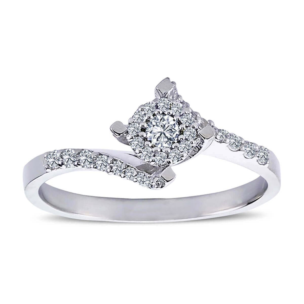 0.50 Carat Solid Look Diamond Ring