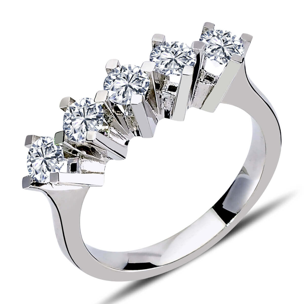 1 carat Diamond Five Stone Ring