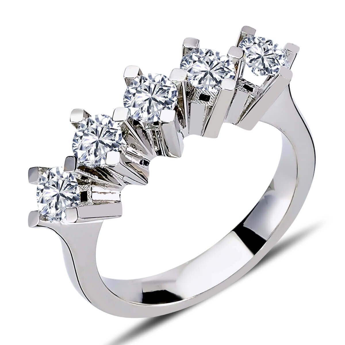 1.15 Carat Diamond Five Stone Ring