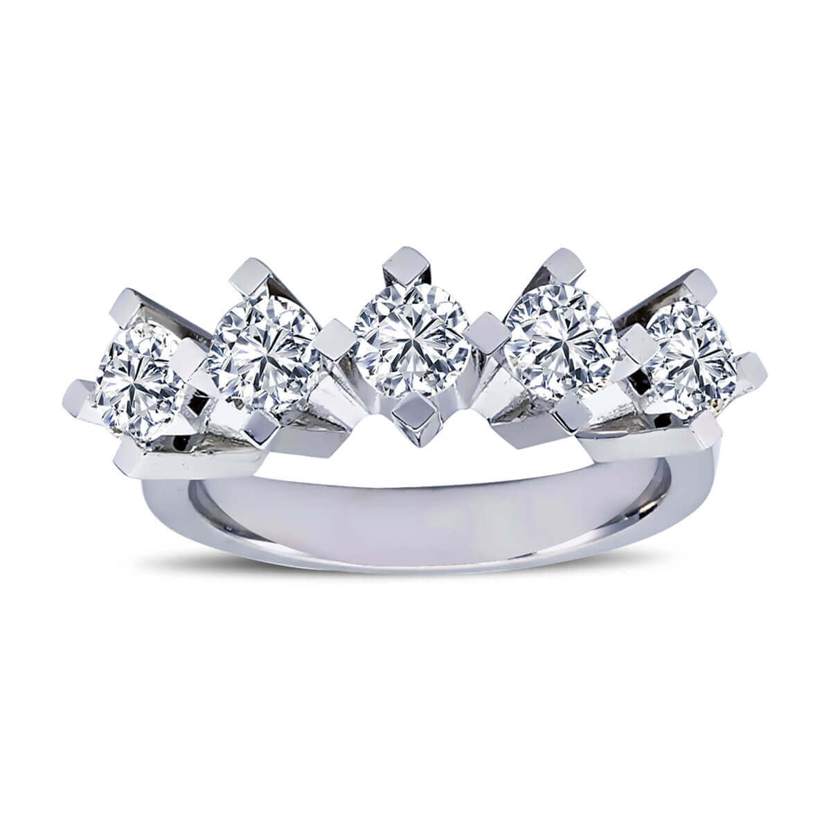 1.44 Carat Diamond Five Stone Ring