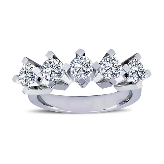 1.44 Carat Diamond Five Stone Ring