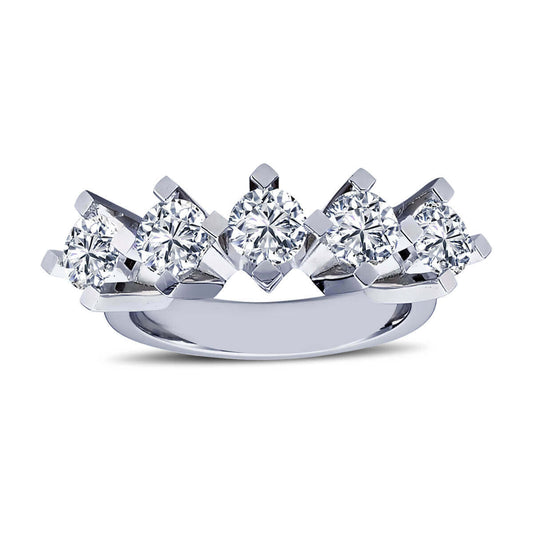 2 Carat Diamond Five Stone Ring