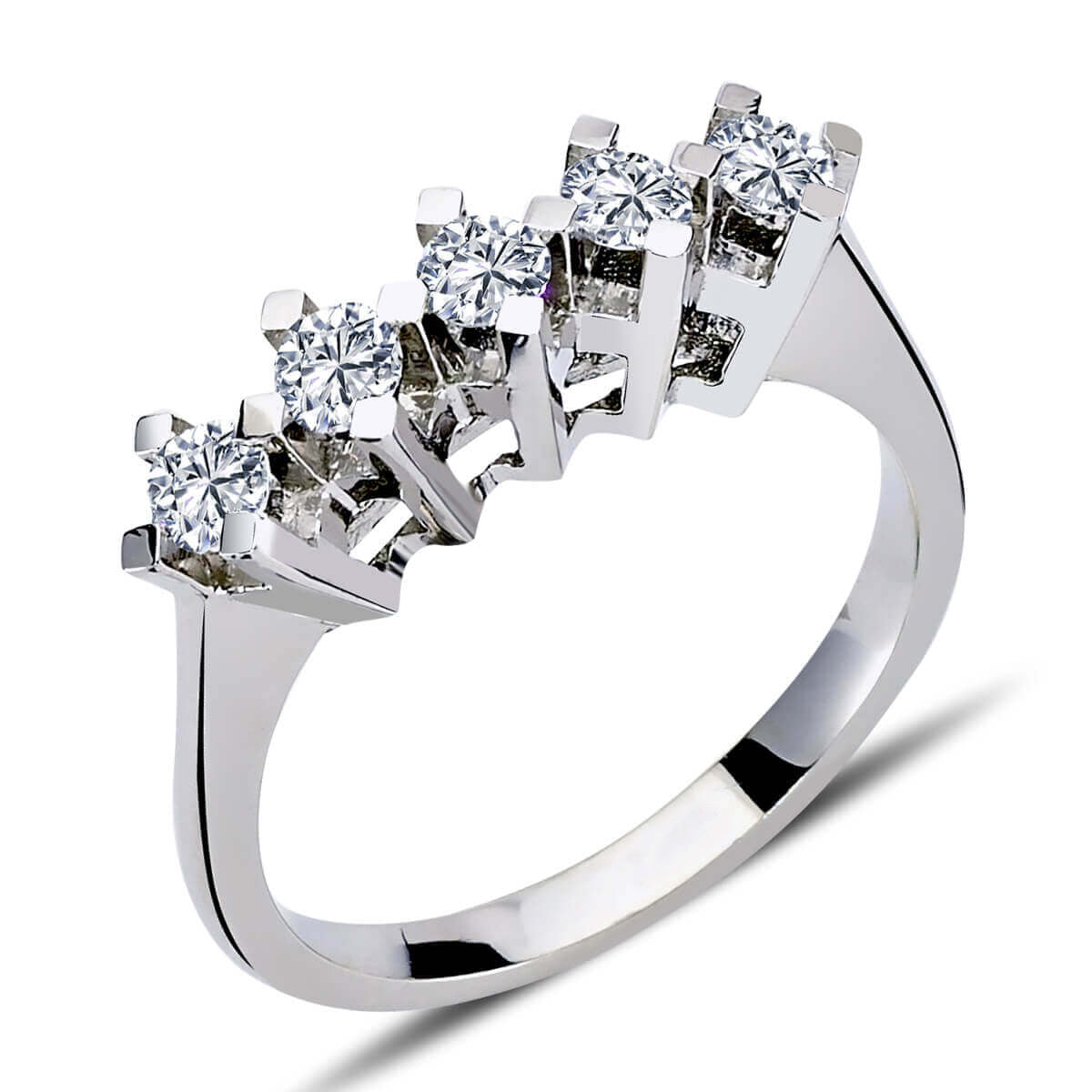 0.60 Carat Diamond Five Stone Ring