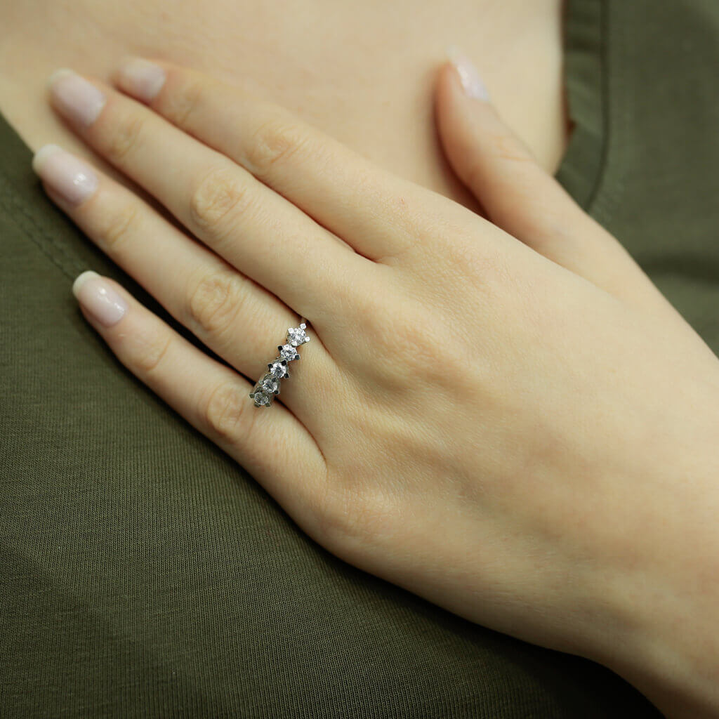 0.60 Carat Diamond Five Stone Ring