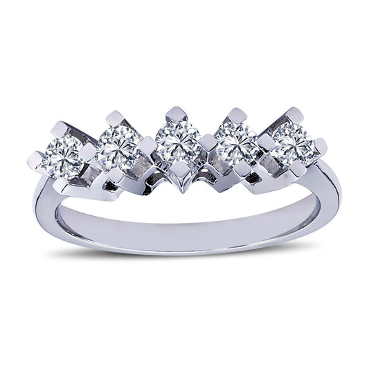 0.60 Carat Diamond Five Stone Ring