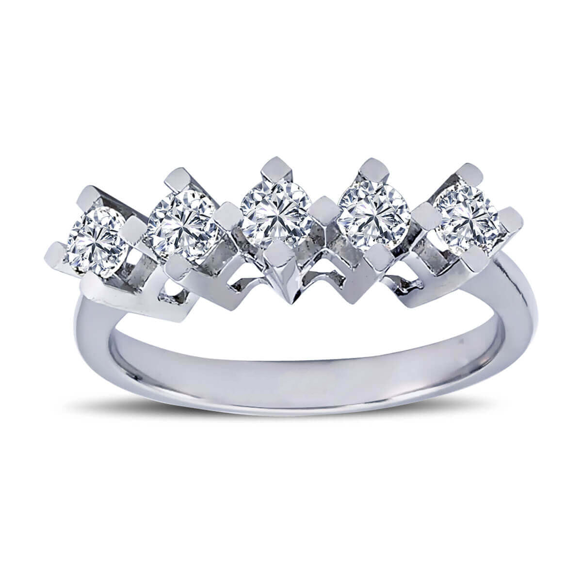 0.72 Carat Diamond Five Stone Ring