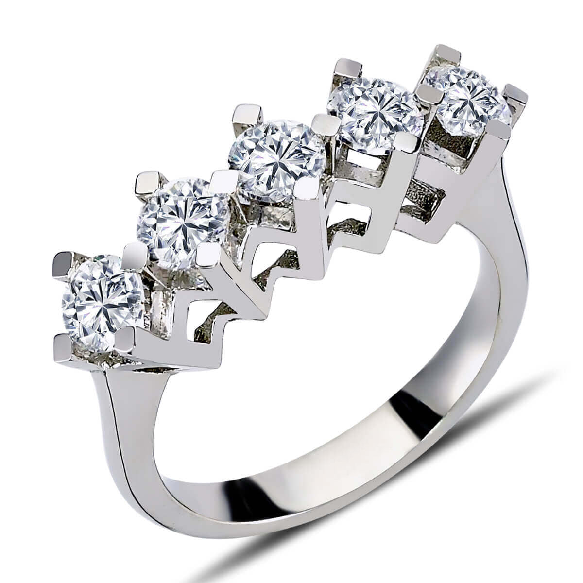 1.50 Carat Diamond Five Stone Ring