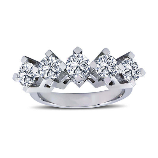 2 Carat Diamond Five Stone Ring