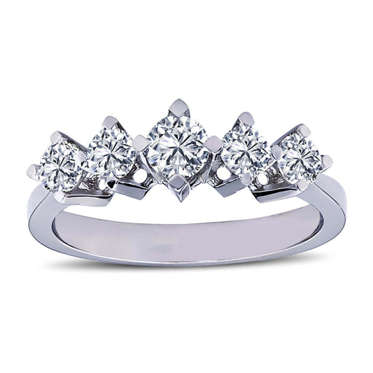 0.72 Carat Diamond Five Stone Ring