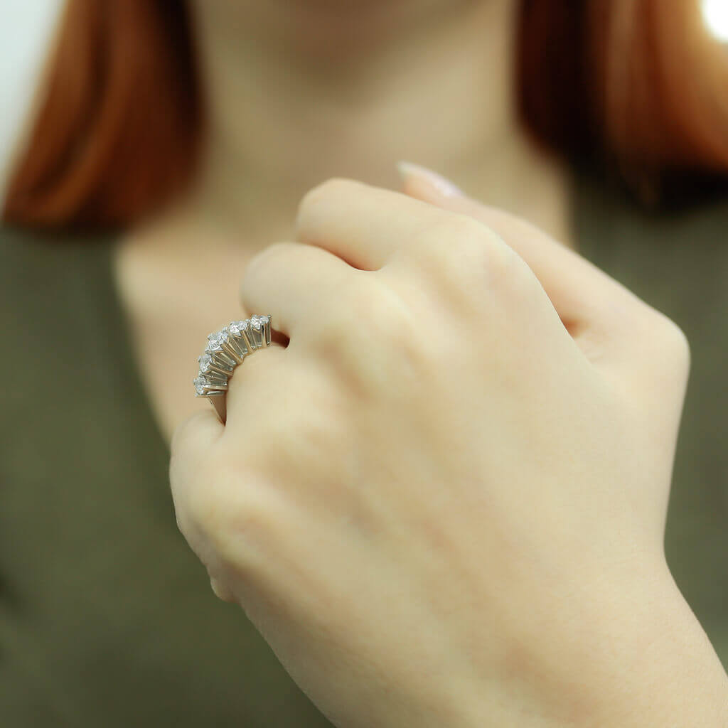 0.72 Carat Diamond Five Stone Ring