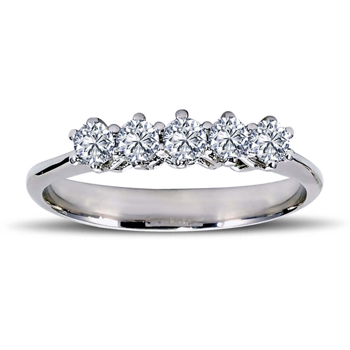 0,40 Carat Diamond Five Stone Ring