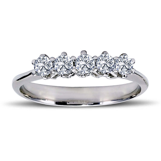 0,40 Carat Diamond Five Stone Ring