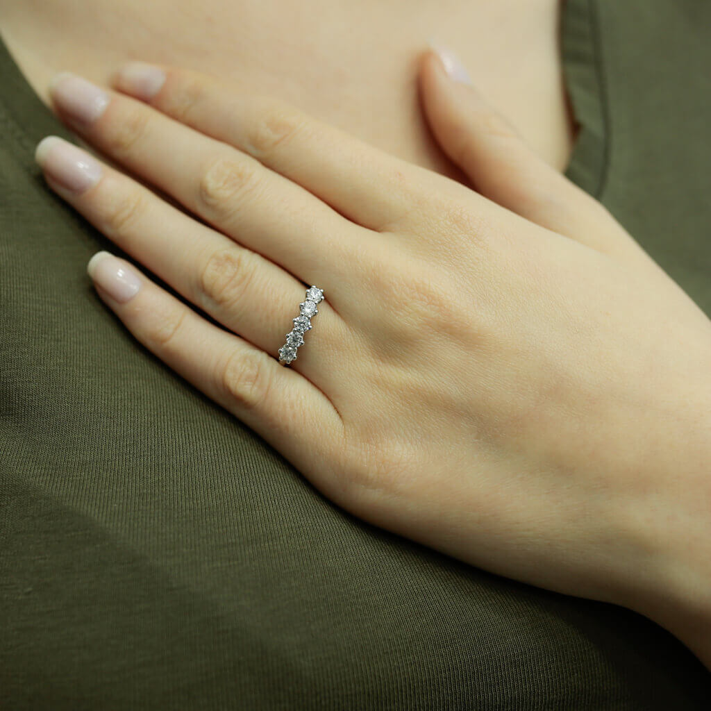 0.60 Carat Diamond Five Stone Ring