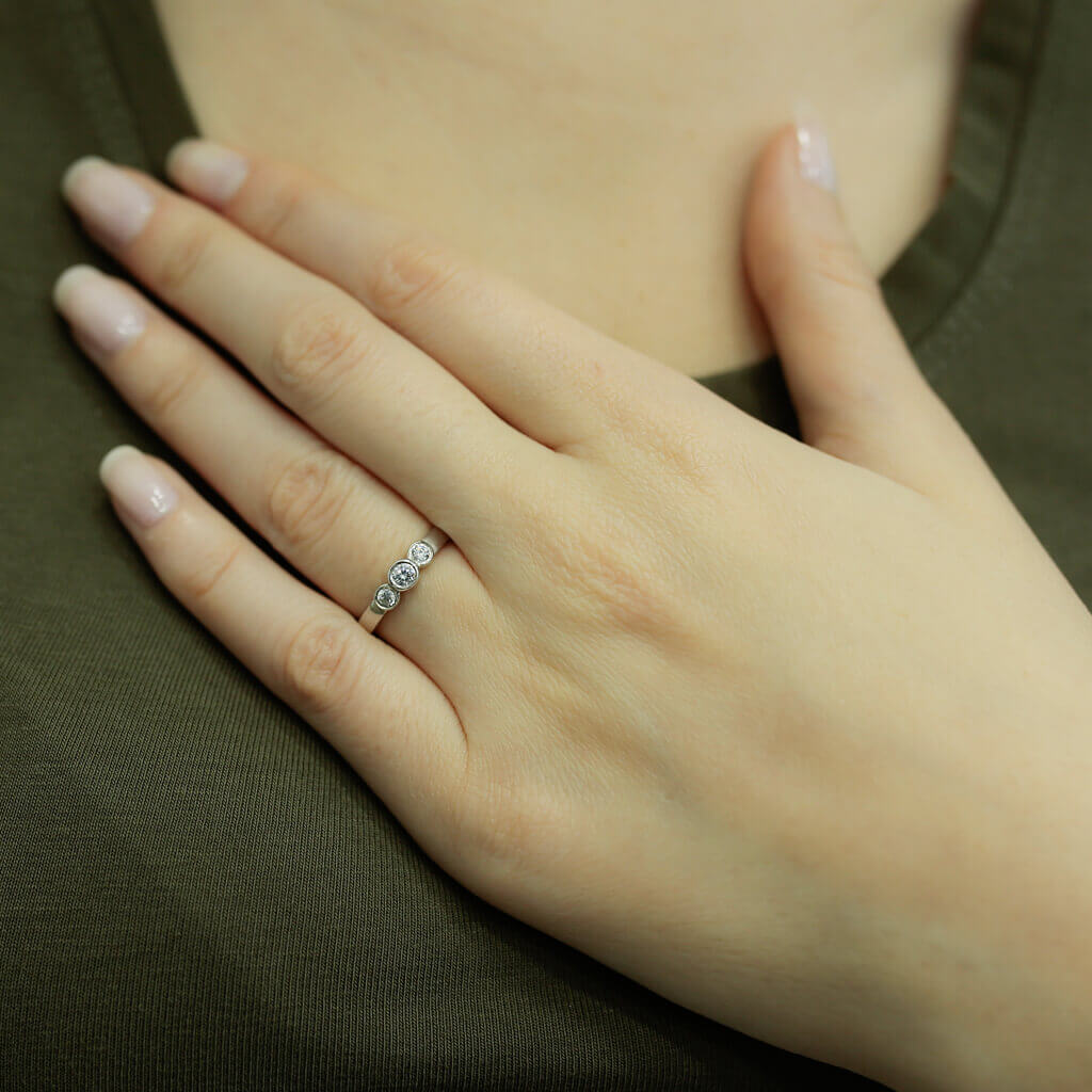 0.23 Carat Diamond Tria Ring