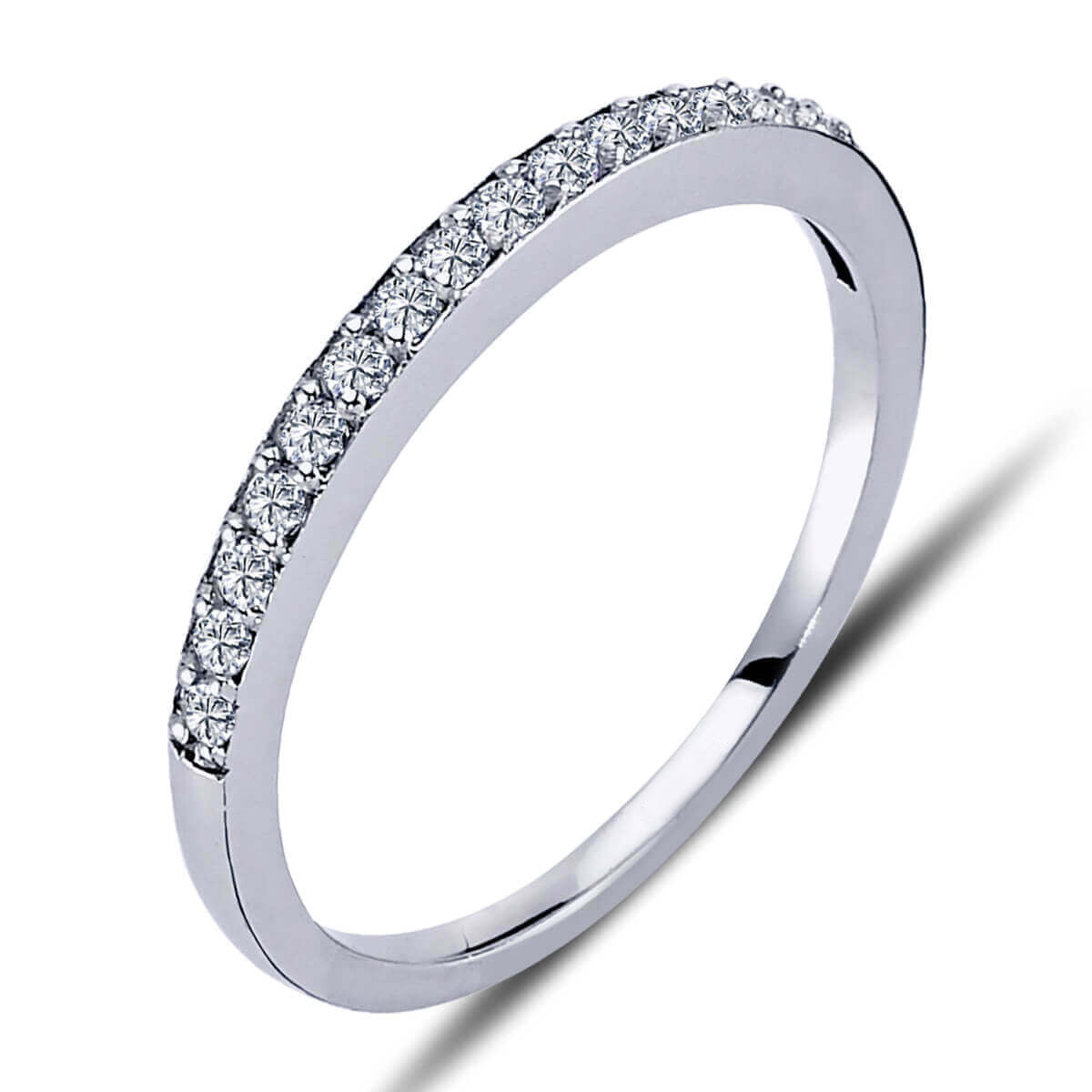 0.18 Carat Diamond Half Ring