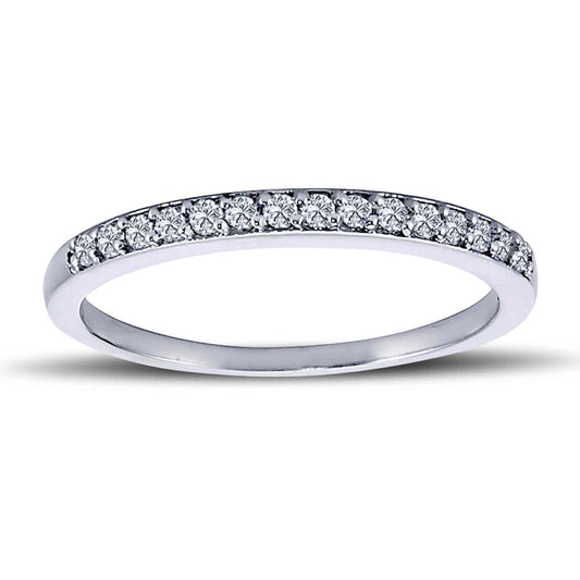 0.18 Carat Diamond Half Ring