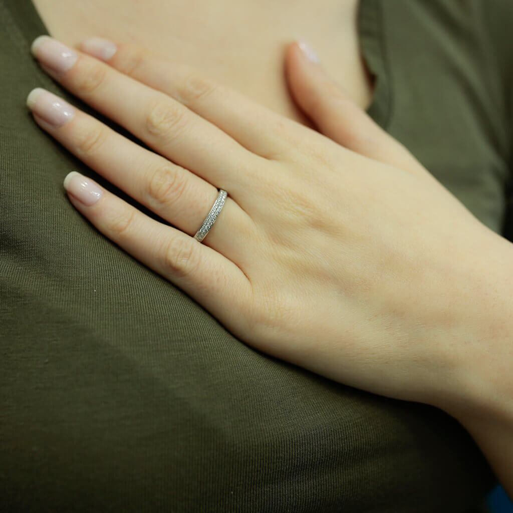 0.20 Carat Diamond Half Ring