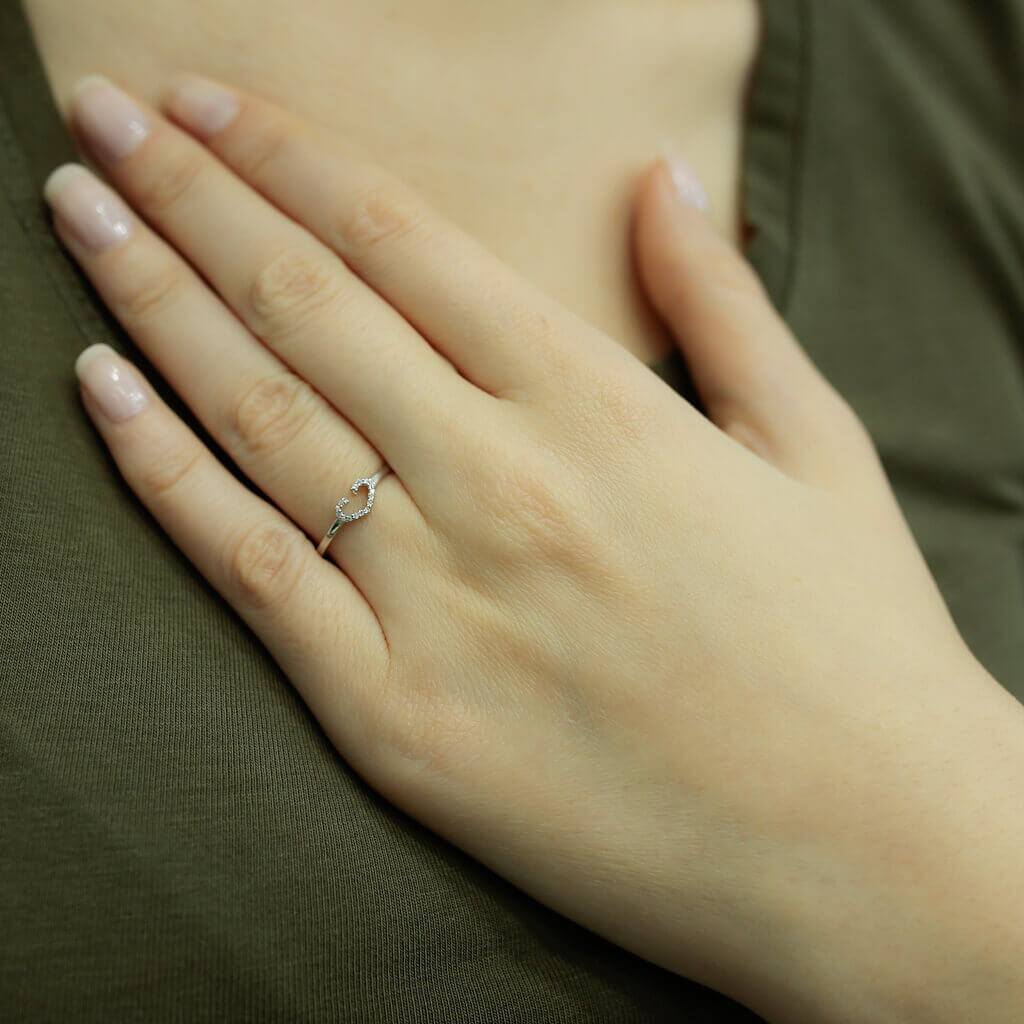 Diamond Heart Ring