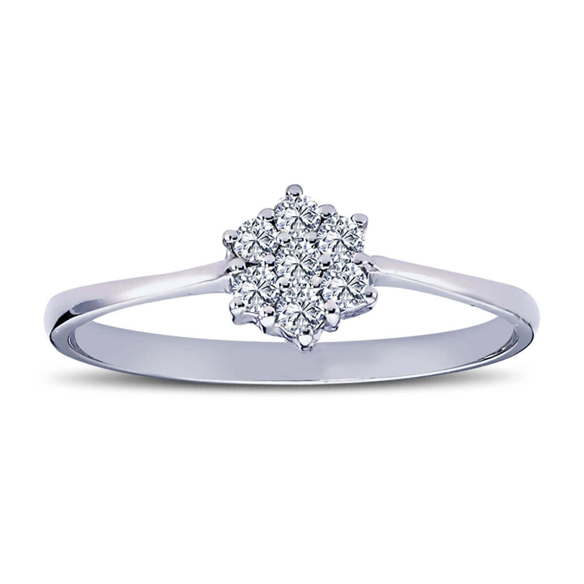 Diamond Flower Ring