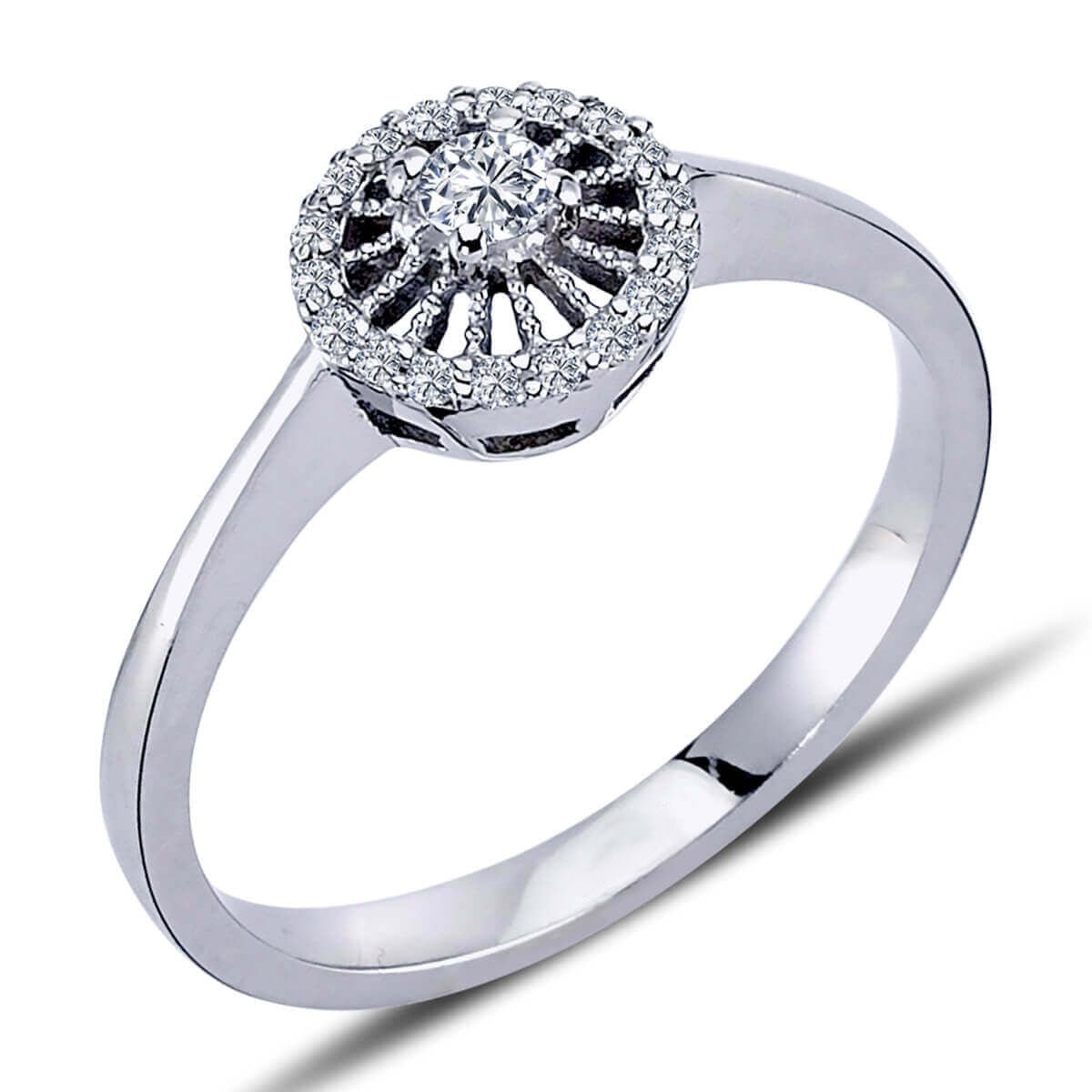 Diamond Round Ring