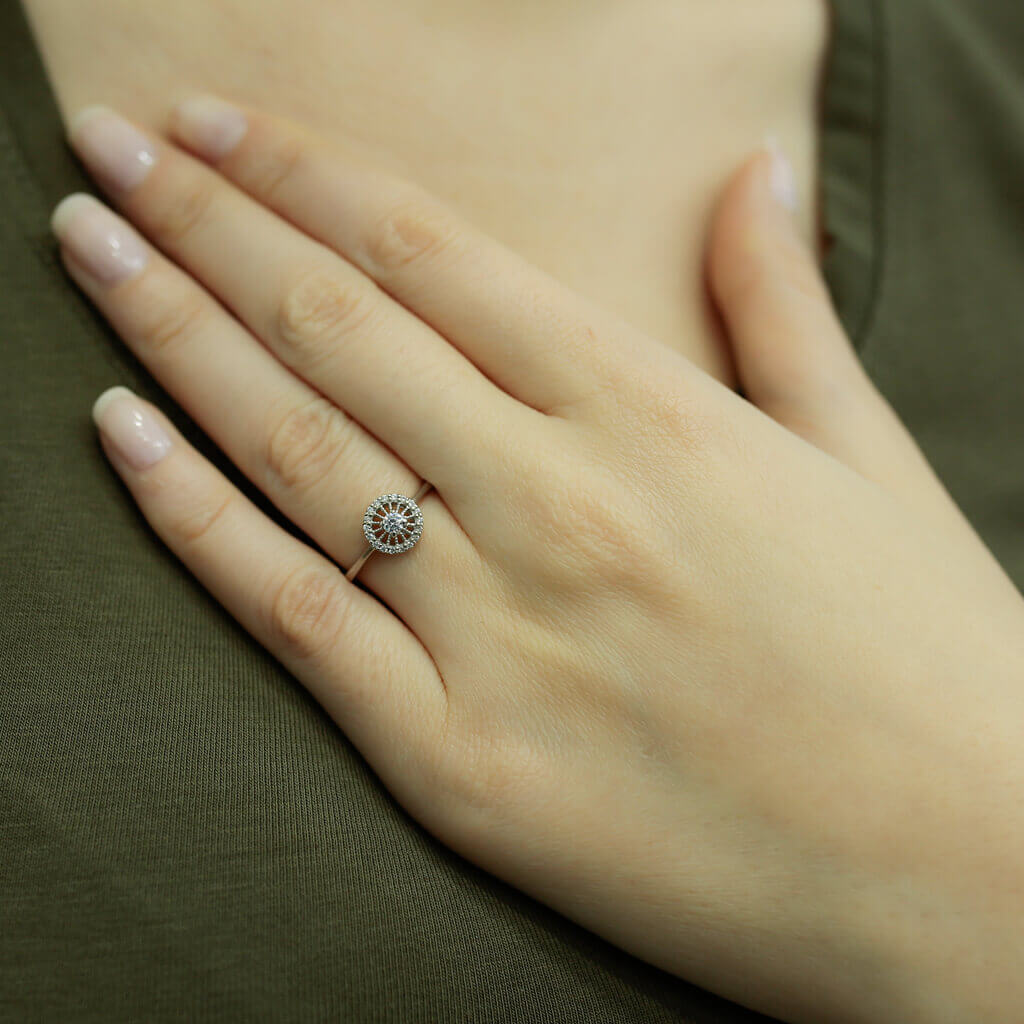 Diamond Round Ring