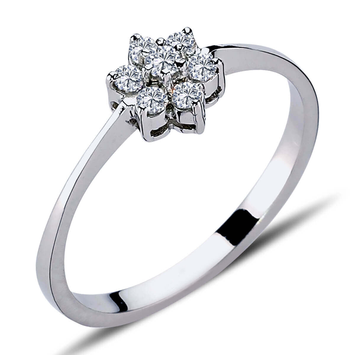 Diamond Daisy Ring