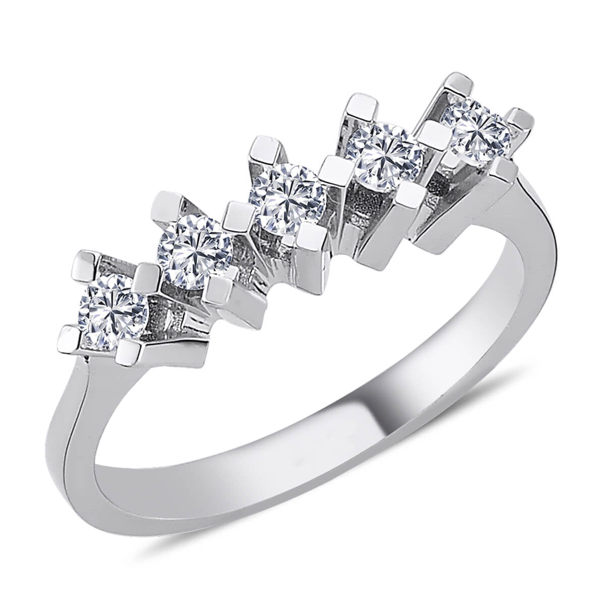 0.41 Carat Diamond Five-Stone Ring