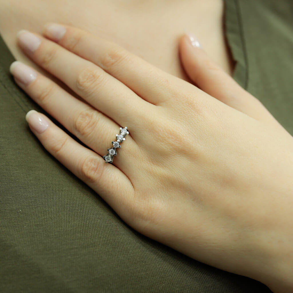 0.41 Carat Diamond Five-Stone Ring