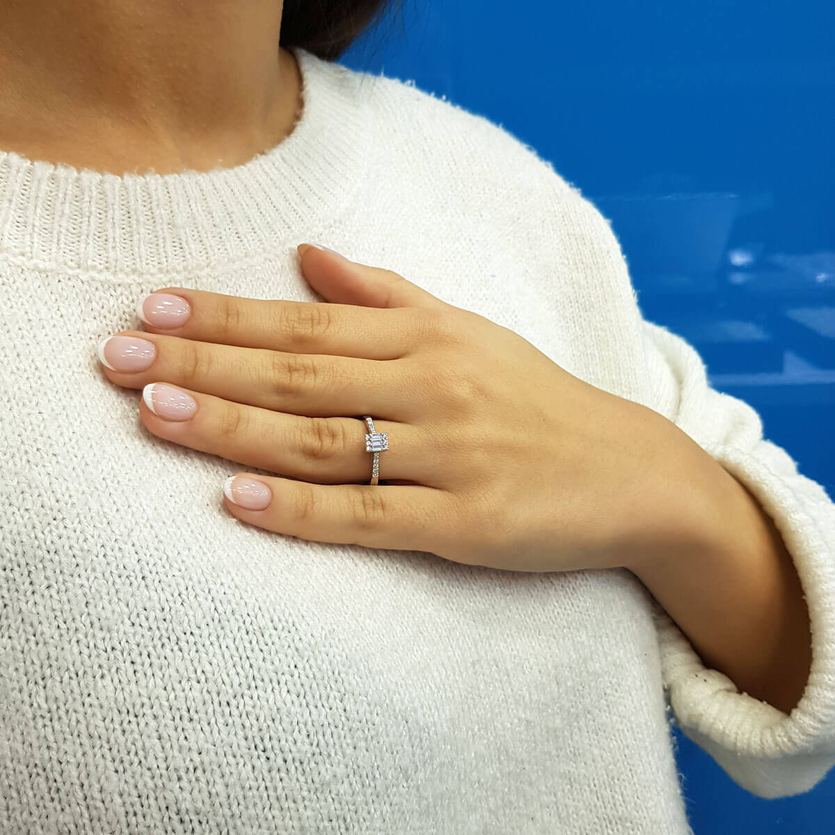 0.27 Carat Baguette Diamond Ring