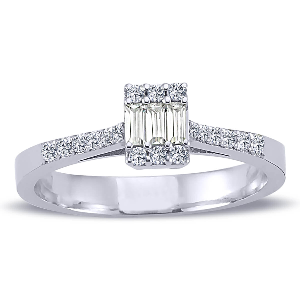 0.27 Carat Baguette Diamond Ring