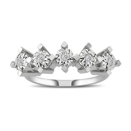 1.50 Five Stone Simulated Diamond Ring