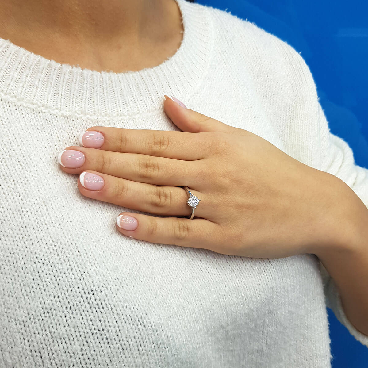 0.80 Carat Solitaire Look Diamond Ring