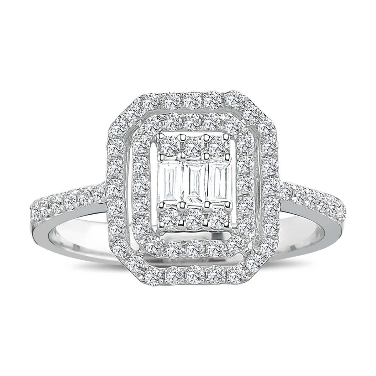 0.48 Carat Baguette Diamond Ring