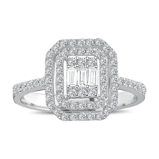 0.48 Carat Baguette Diamond Ring
