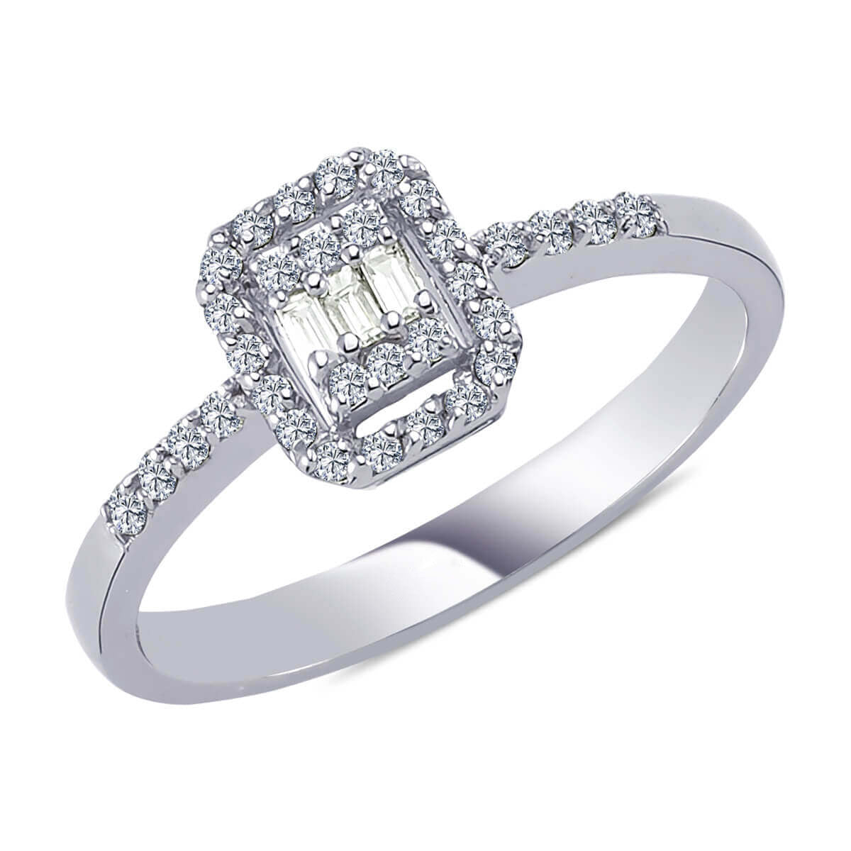 0.20 Carat Baguette Diamond Ring