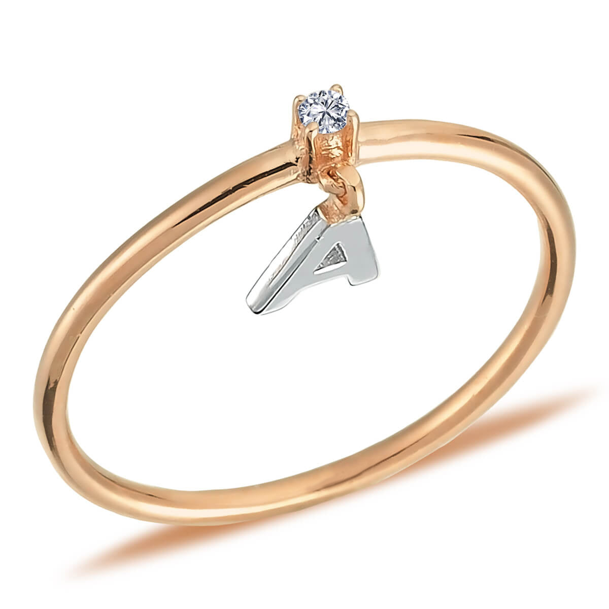 Diamond Letter Ring (All Letters)