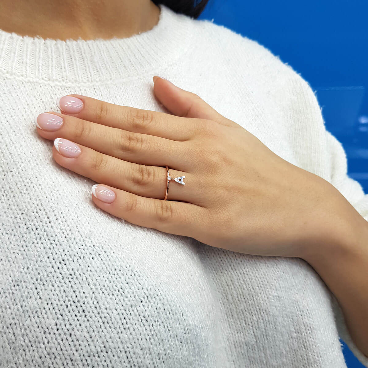 Diamond Letter Ring (All Letters)