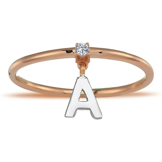 Diamond Letter Ring (All Letters)
