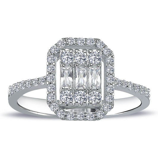 0.55 Carat Baguette Diamond Ring