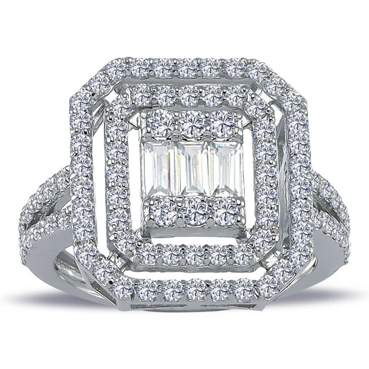 1.51 Carat Baguette Diamond Ring